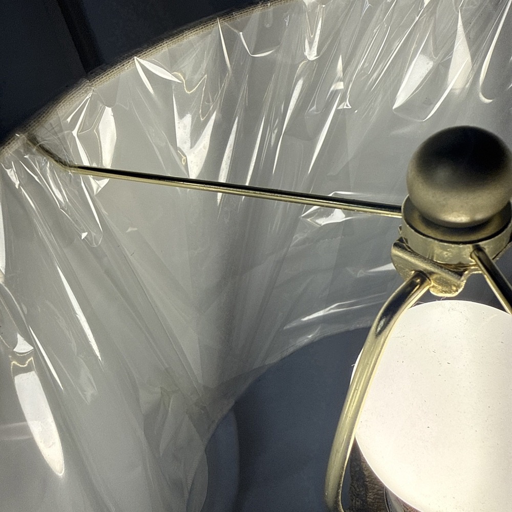 Marshall's Homesense Corgi Dog Brushed Gold Table Lamp White Shade NEW - Picture 13 of 14